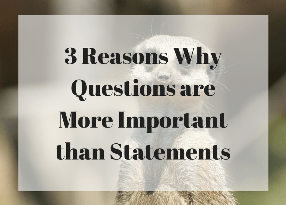 3 Reasons Why Questions are More Important than Statements