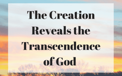 The Creation Reveals the Transcendence of God